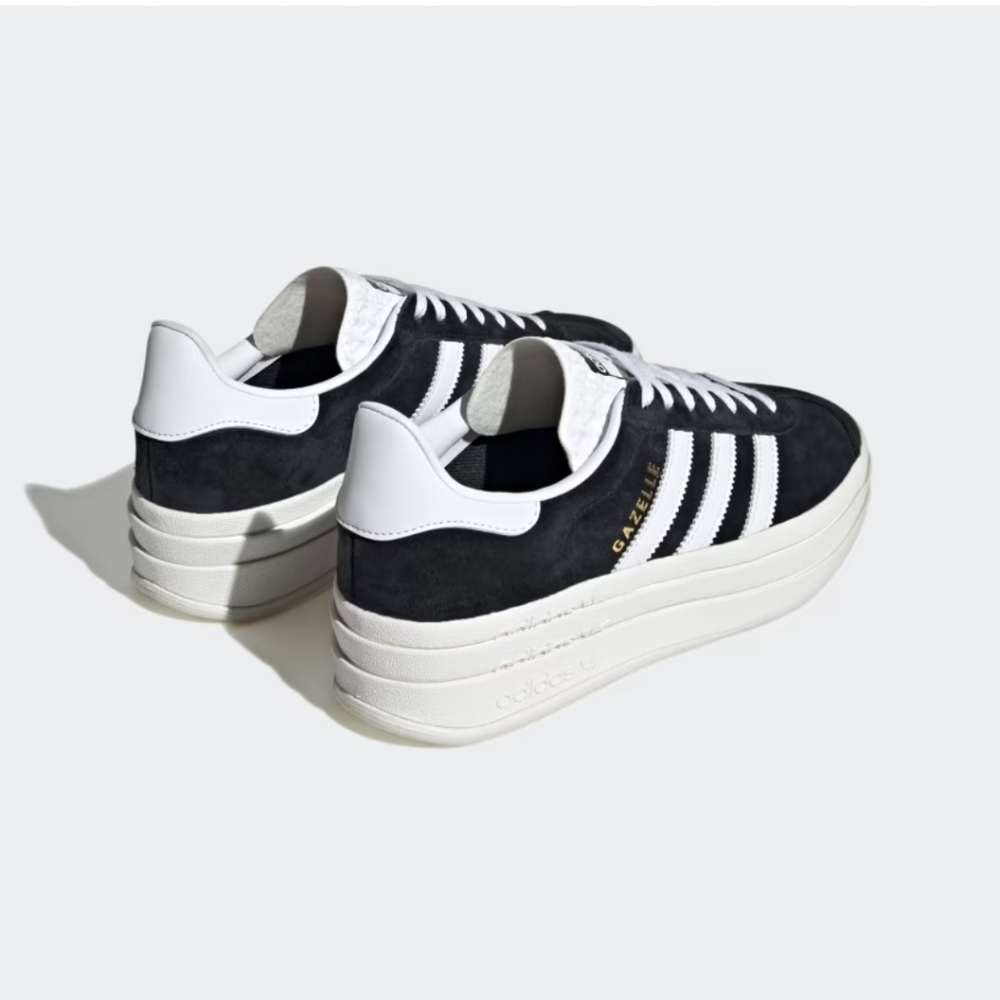 Adidas Gazelle Bold Woman's Black and White Sneakers